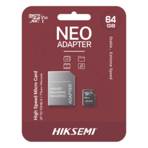 Memoria microSD con Adaptador / 64 GB / Clase 10 / Lectura 92 MB/s / Escritura 30 MB/s / NAND TLC / Resistente a Agua y Golpes